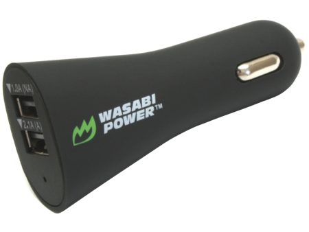 Universal USB Car Charger (2 Port, 15.5W, 3.1Amp) by Wasabi Power Supply