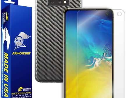 Samsung Galaxy S10e Carbon Fiber Skin Protector For Discount