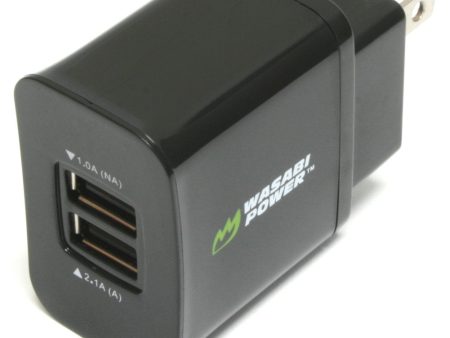 USB Wall Charger (US Plug, 2-Port, 3.1A) by Wasabi Power For Discount