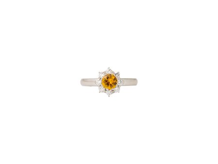 Sunny Yellow Sapphire Diamond Ring Discount