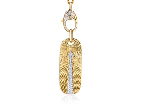 Awaken Arrow Gold Clip Necklace Online Sale