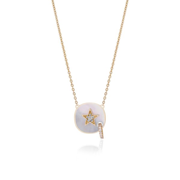 Piercing Star Necklace with Mother of Pearl Online Hot Sale