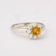 Sunny Yellow Sapphire Diamond Ring Discount