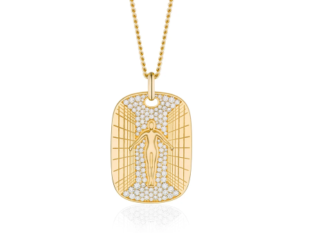 Sovereign Necklace in Yellow Gold Online Hot Sale