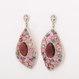 Pink Tourmaline + Sapphire Ear Pendants Discount