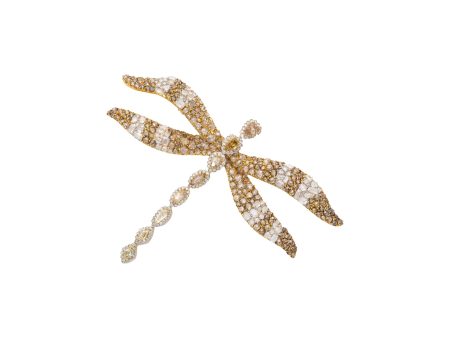 Dragonfly Diamond Brooch For Discount