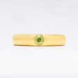 Peridot + 18K Yellow Gold Gypsy Ring Online Sale