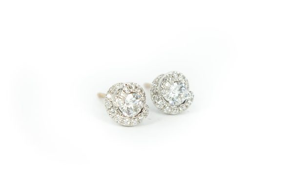 Diamond on the Swirl Studs Online now