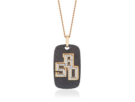 B.5D Necklace with Diamonds For Sale