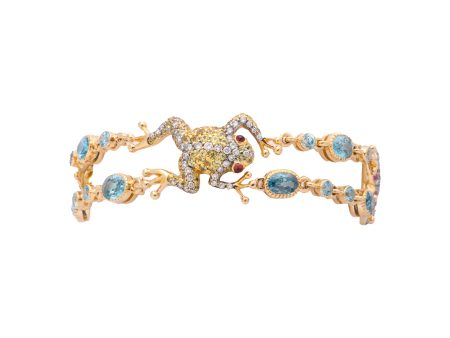 Two Strand Diamond Frog Bracelet Online Hot Sale