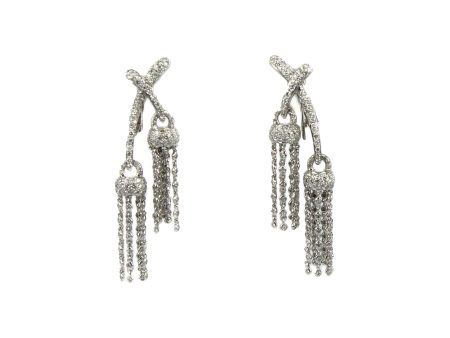 Lock Dangle Diamond Earrings Supply