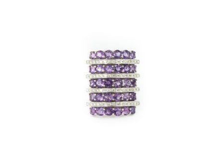 Royal Stack Stone Ring on Sale