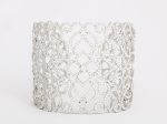 White Gold and Diamond Lace Cuff Bracelet Online